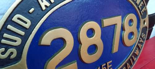 railway train plaque repro